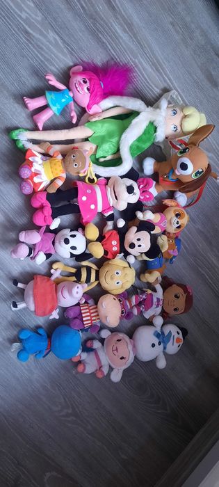 Maskotki doktor Dosia, Minnie, Peppa, Dzwoneczek, Maja