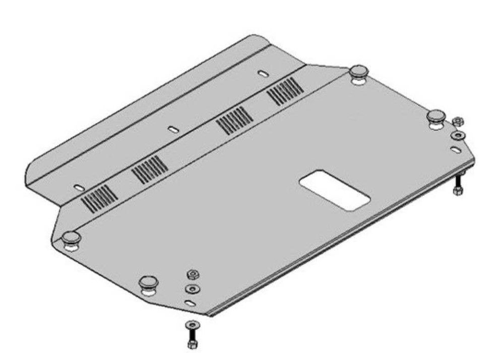 Захист двигуна Kia Rio 2 защита двигателя Киа Рио 2