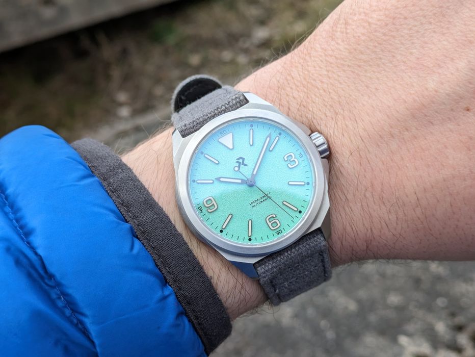 Zegarek RZE Resolute Mint Green Miyota 90S5