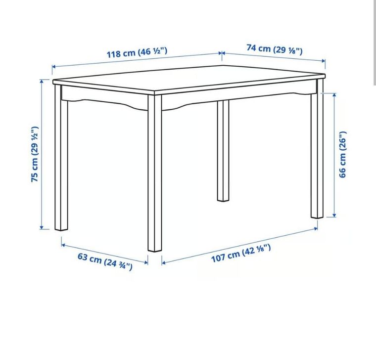 Stół Ikea model HÄGERNÄS