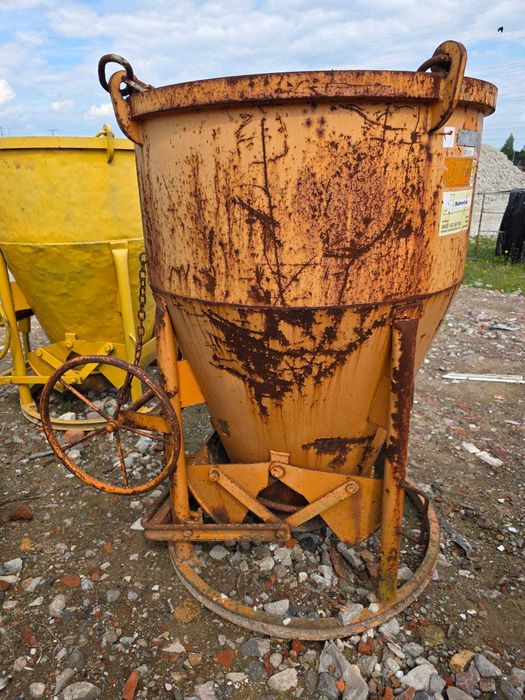 Pojemnik zbiornik kubeł EICHINGER betonu Żuraw dźwig Niemiecki 750L 4