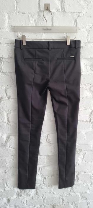 Spodnie rurki czarne Calvin Klein XS 34 W26 L30 dopasowane biodrówki