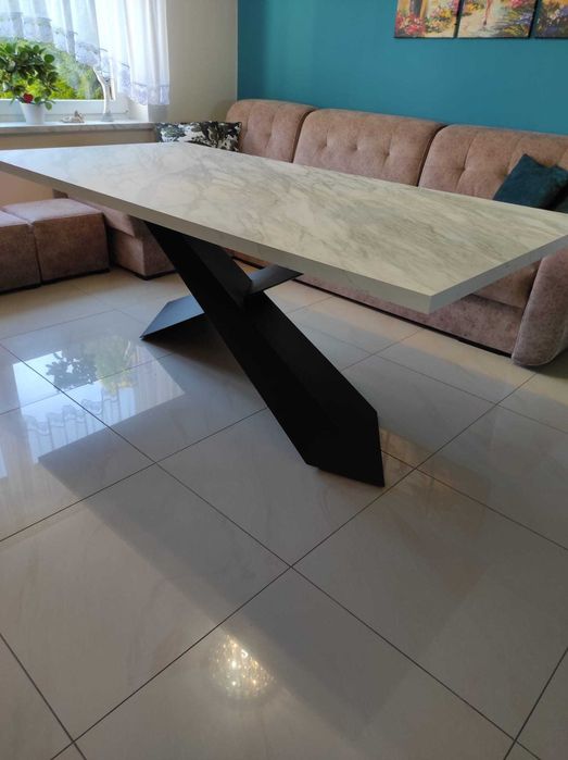 Stół industrialny imitacja kamienia