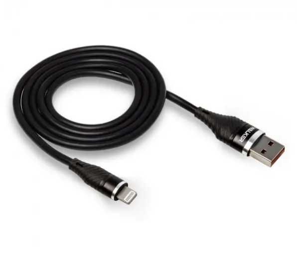 USB кабель Walker C735 lightning 3.1A 1m black