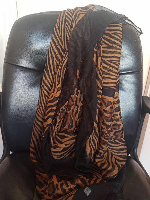 Шарф-снуд з леопардовим принтом