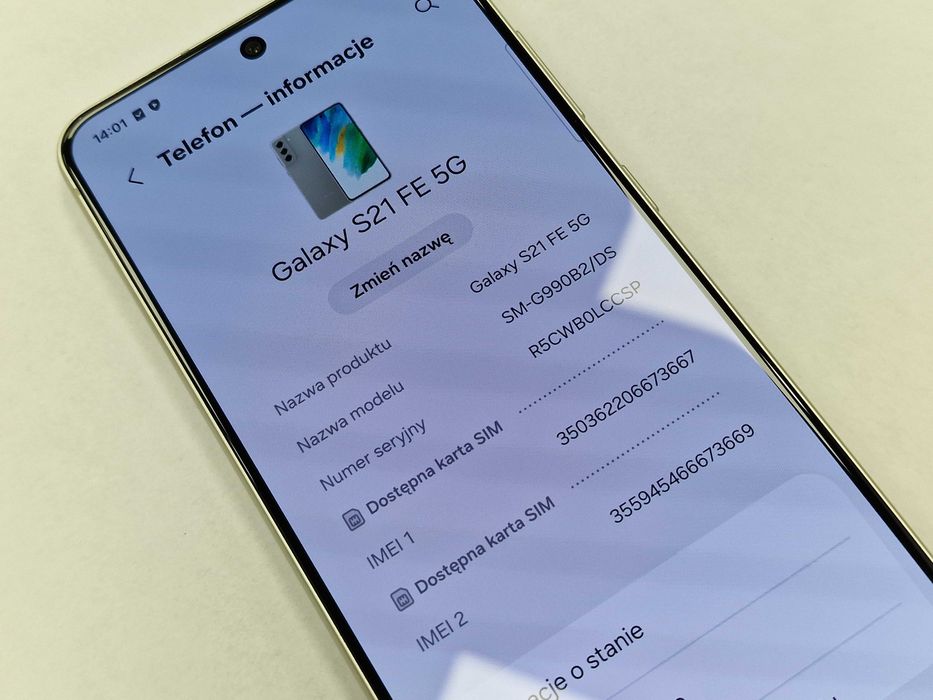 Samsung Galaxy S21 FE 5G/ 6GB/ 128GB/ Olive/ Grade A-/ + ładowarka