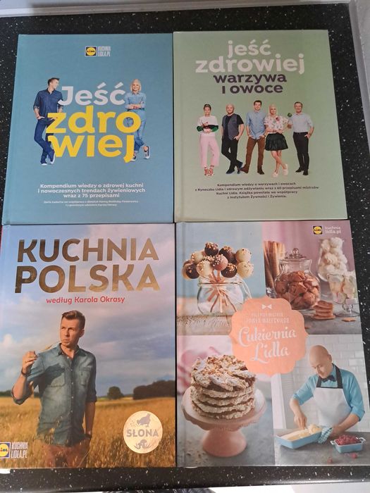 Książki kucharskie komplet 4sztuk