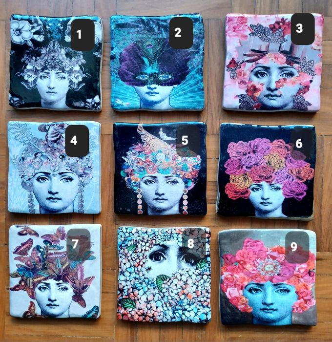 9 Azulejos Piero Fornasetti