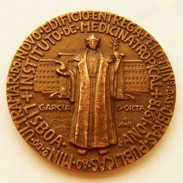 Medalha Bronze Garcia da Horta por ALVARO de BREE