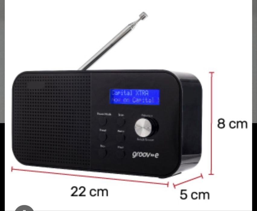 Портативный радио приемник Groov-e Venice DAB/FM батарейки aa
