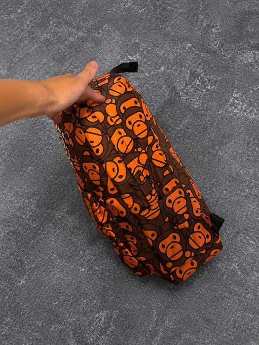 Рюкзак Bape monograme помаранчевого кольору