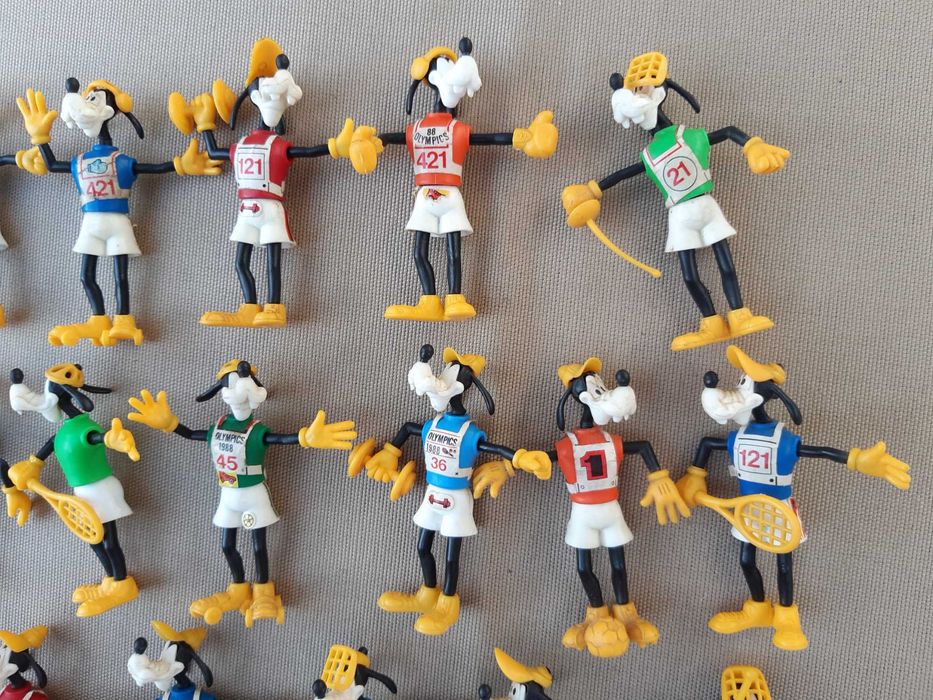 Lote Kinder Surprise Goofy Jogos Olímpicos 19 Figuras Anos 80 Vintage