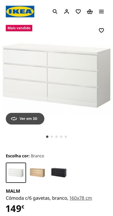 Comoda 6 gavetas IKEA