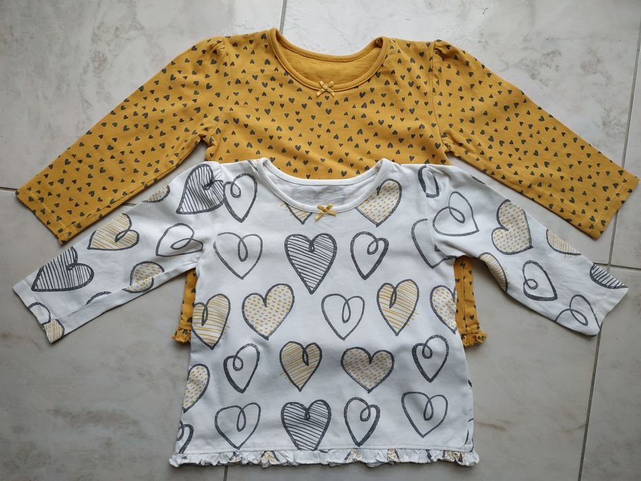 Bluzki 2 szt serduszka George