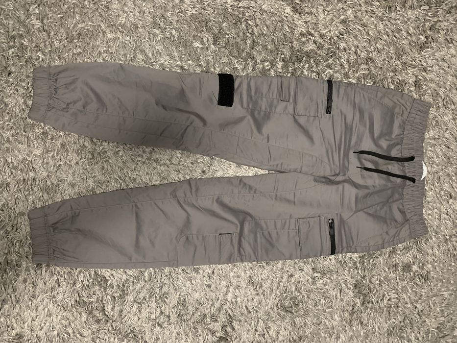 Spodnie joggery męskie Bershka szare dresy