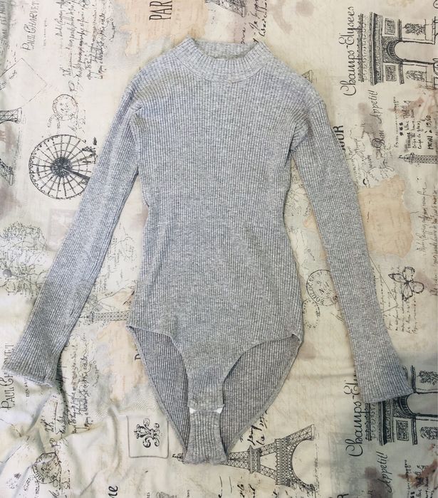 боди женское серое