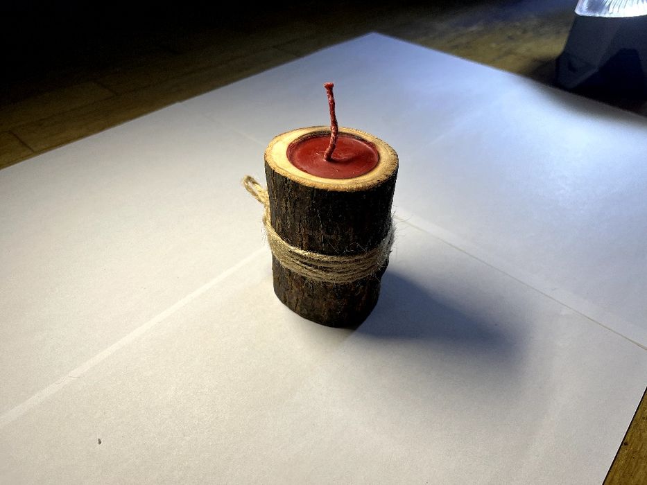 Свічки з дерева і натурального воску