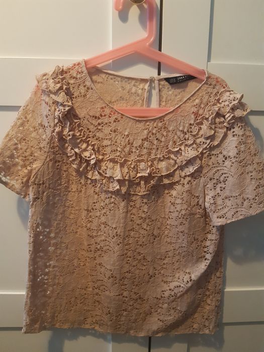 Zara, bluzka koronkowa, rozm.XS