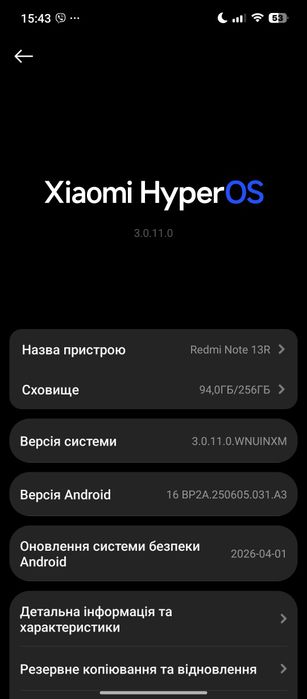 Xiaomi redmi note 13r
