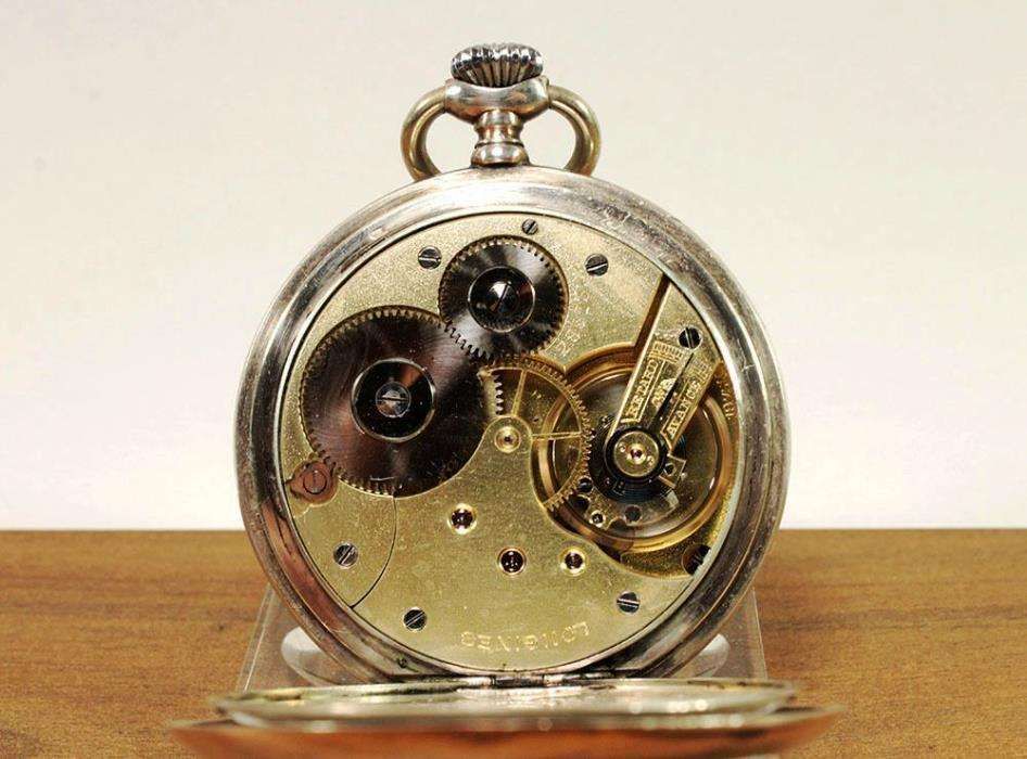 Relogio de bolso Longines em Prata 1903 Grand Prix