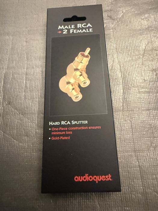 Audioquest DragonTail USB-C, Jitterbug FMJ e Hard RCA Splitter (Novos)