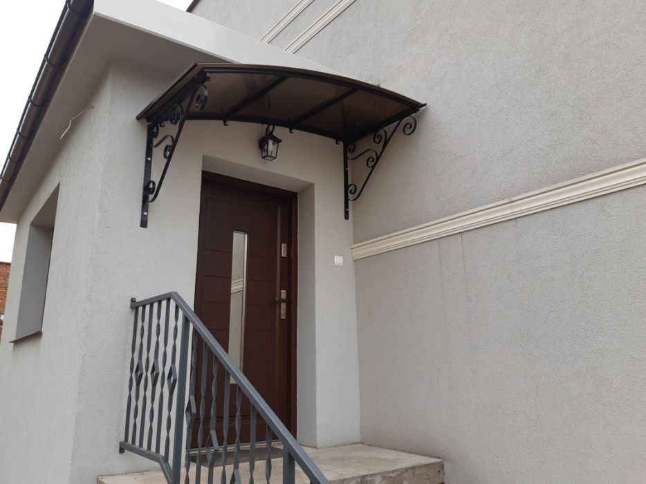 Zadaszenie daszek nad drzwi KUTY, kowalstwo PANEL BOCZNY -kolory