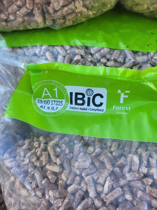 Pellet PREMIUM Bukowy Polski certyfikat IBIC  100% Polski dostawa HDS