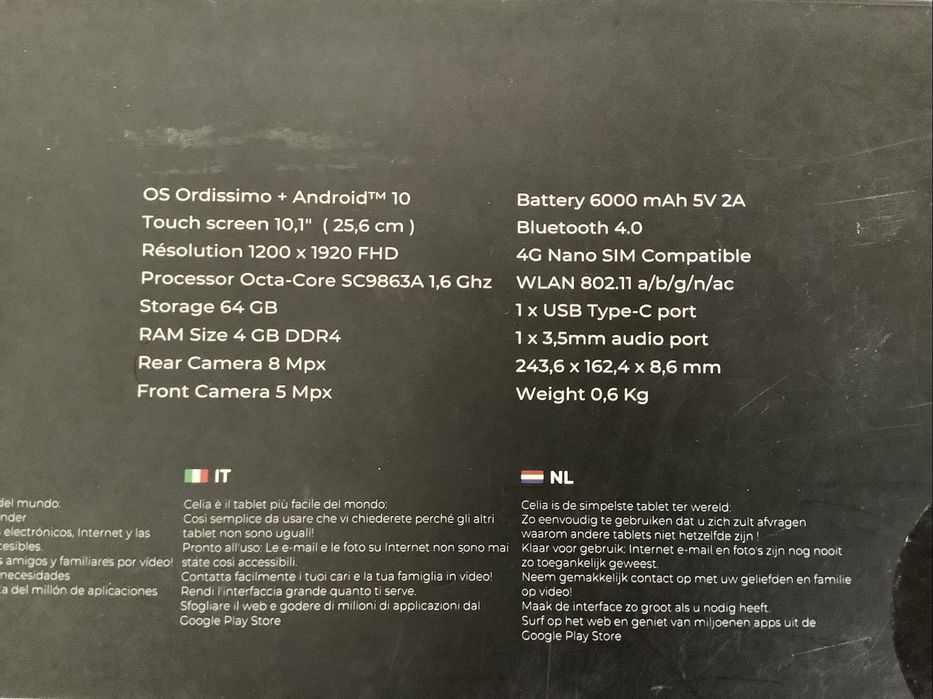 Tablet Ordissimo Celia 10.1 polegadas