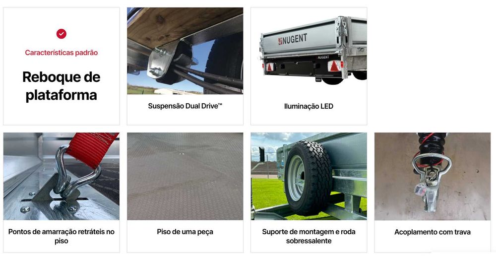 Reboque Nugent Modelo F3720H