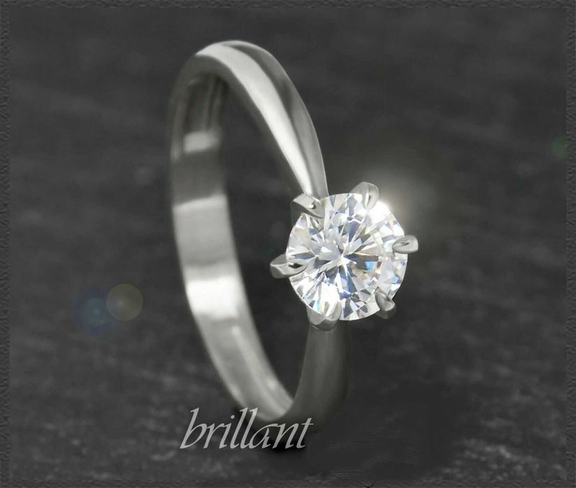 Pierscionek z brylantem  1,02ct nowy Rozm 54 Top Wesselton-SI3 14k