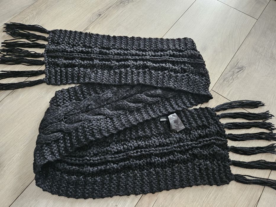 Komplet zimowy damski szalik + czapka h&m
