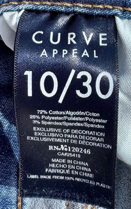 Spodnie jeansowe Curve Appeal 40 L