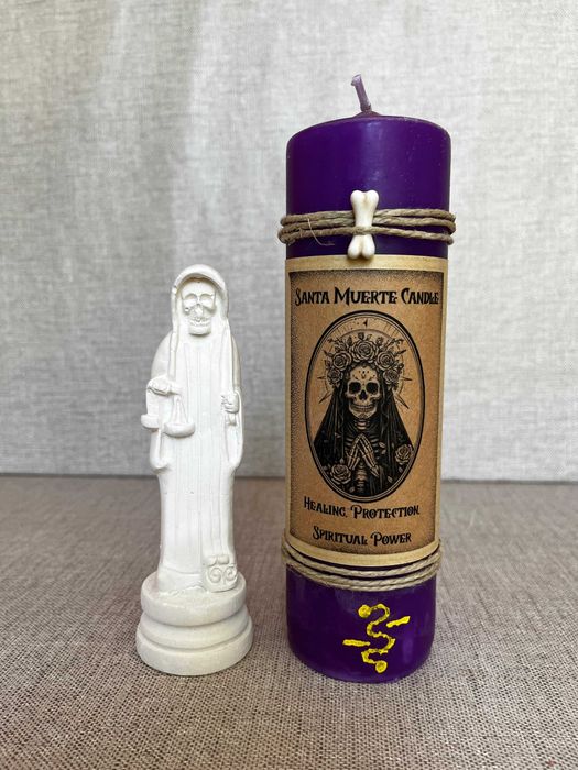 Vela Santa Muerte – Cura, Proteção & Poder Espiritual