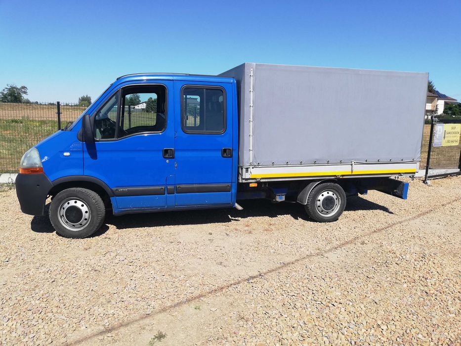 Renault Master 2,5DCI - doka 7-osób-skrzynia,paka,plandeka +długie opłaty