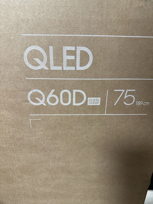 Телевізор Samsung 75q60d Новий Гарантія 1 Рік Ультра Тонкий