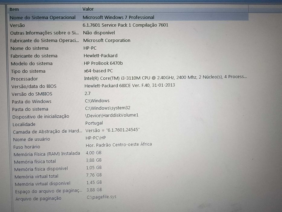 Portátil HP - Intel Core i3 4GB Ram.