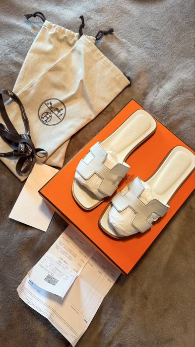 Hermès Oran White 37.5 Оригинал