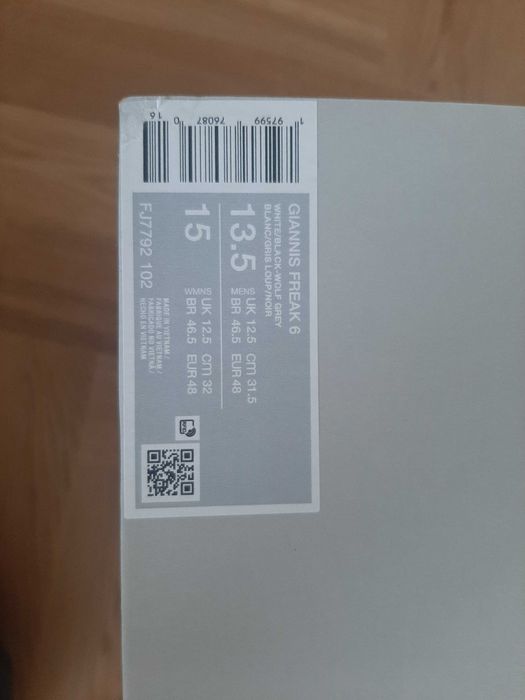 Buty halowe męskie Nike Giannis Freak 6 , rozmiar 48 nowe