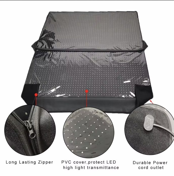 Saco-cama de terapia de luz vermelha novo  com 1,80 cm e 2352 leds