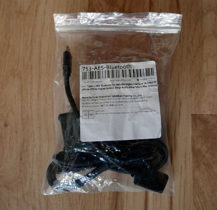 Interfejs muzyczny AES/EBU Bluetooth 16/24bit 192kHz, karta muzyczna