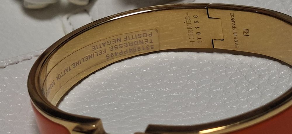 Pulseira Hermes orange
