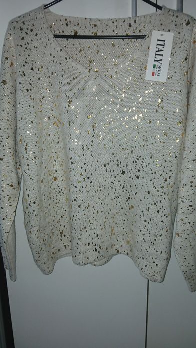 Sweter beżowy damski