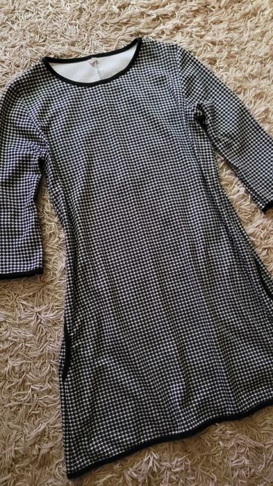 Sukienka trapez pepitka 38 M