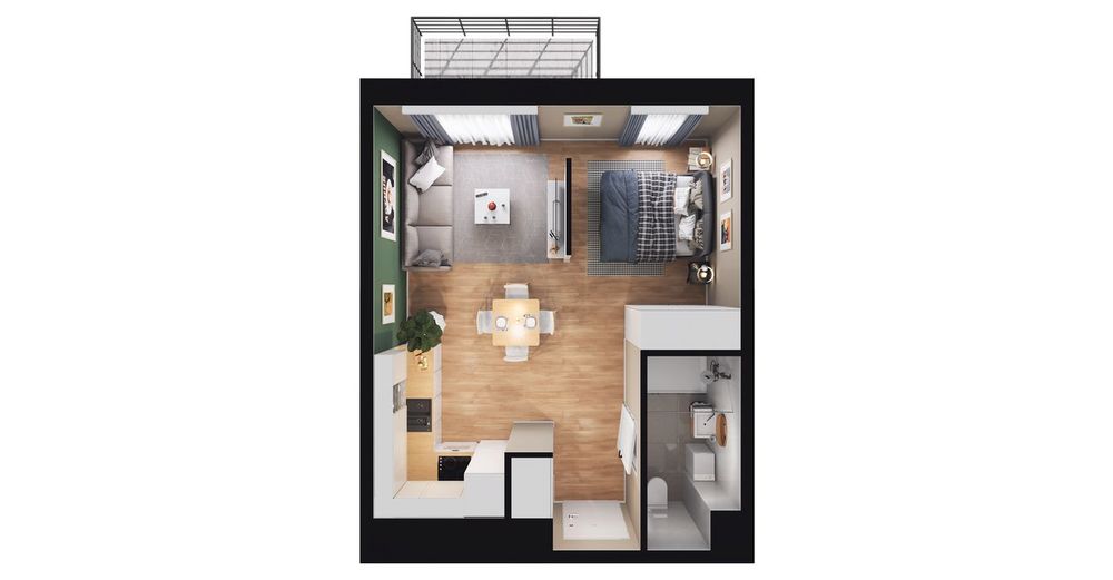 1-pokojowe mieszkanie 33m2 + balkon Bez Prowizji