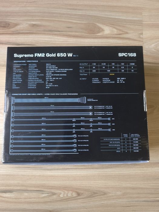 Zasilacz komputerowy SilentiumPC Supremo FM2 Gold 650W
