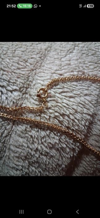 Colar com pendente ouro 800
