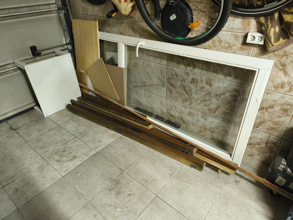 Drewno, plyty, drzwi balkonowe