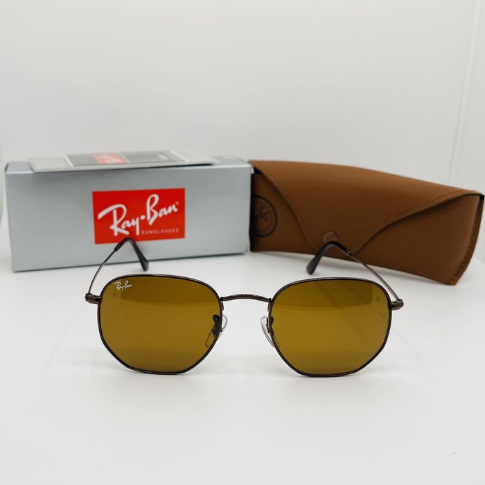 Солнцезащитные очки Ray Ban Hexagonal 3548 56мм стекло (mix)