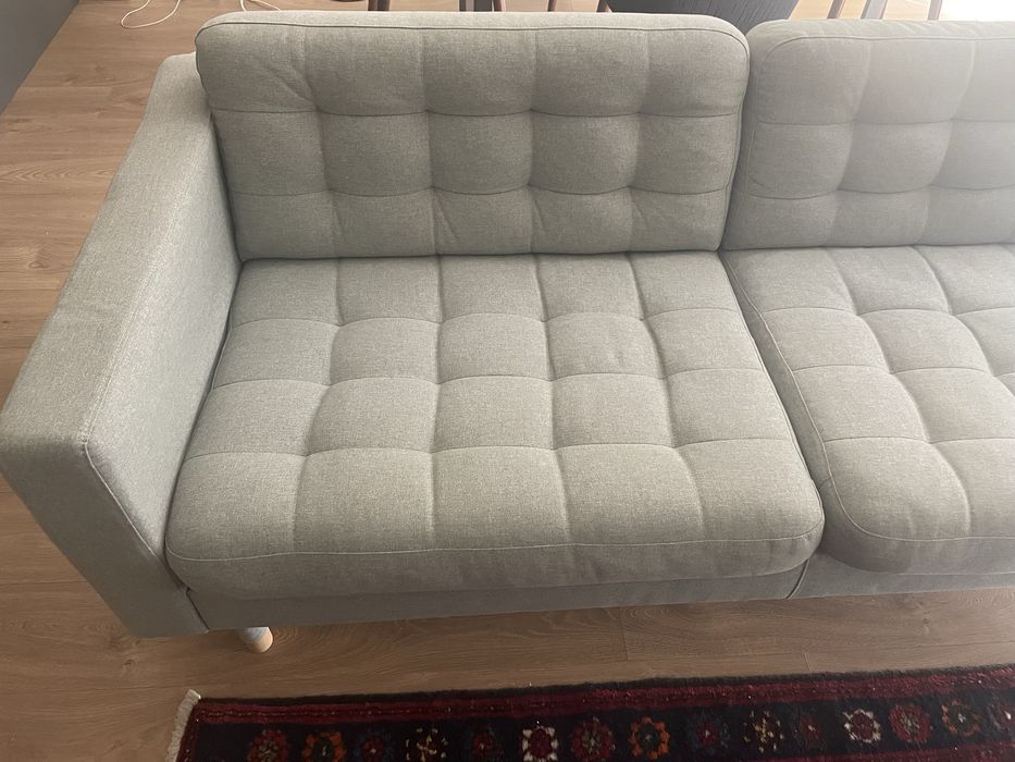 LANDSKRONA sofá de 3 lugares IKEA, Gunnared verde claro.