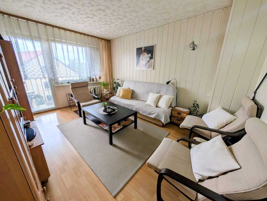 2 pokojowe mieszkanie w bloku, 45m2, balkon, Ścinawa